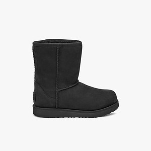 Ugg Classic II Short Waterproof Kids All-Weather Boots Black (5972OVQJB)